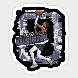 Tyrese Haliburton Indiana Rough Sticker